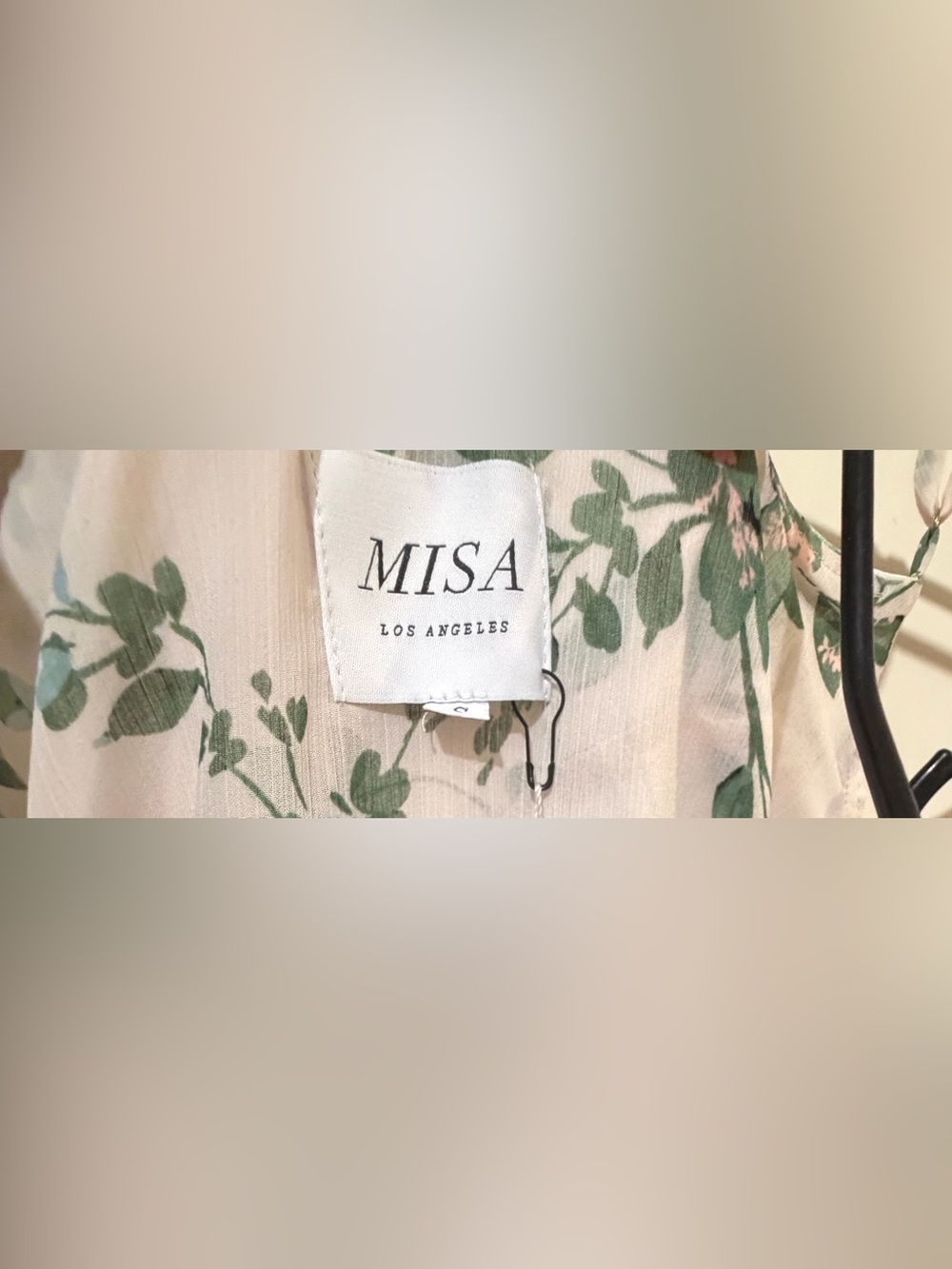 Misa Los Angeles White Floral Asymmetrical Ruffle Dress - Picture 4 of 15